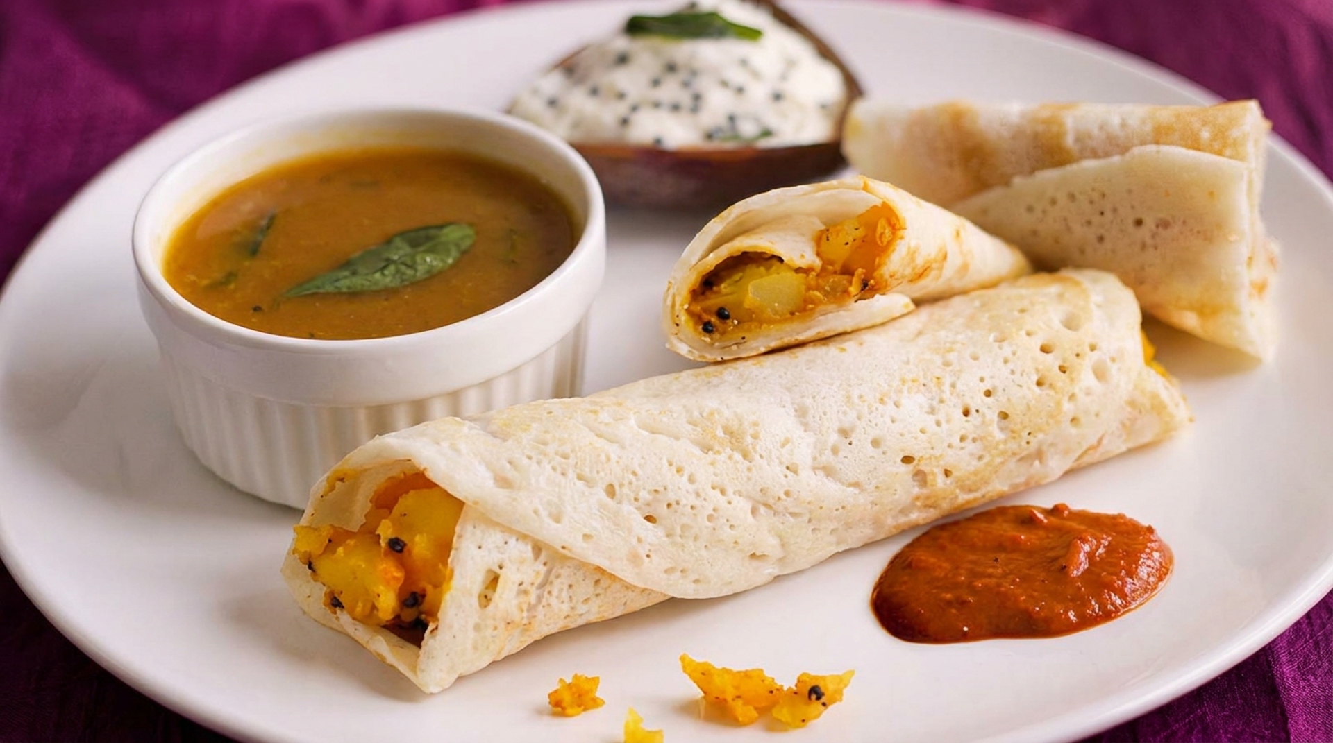 Dosas, Manchurian and Naan