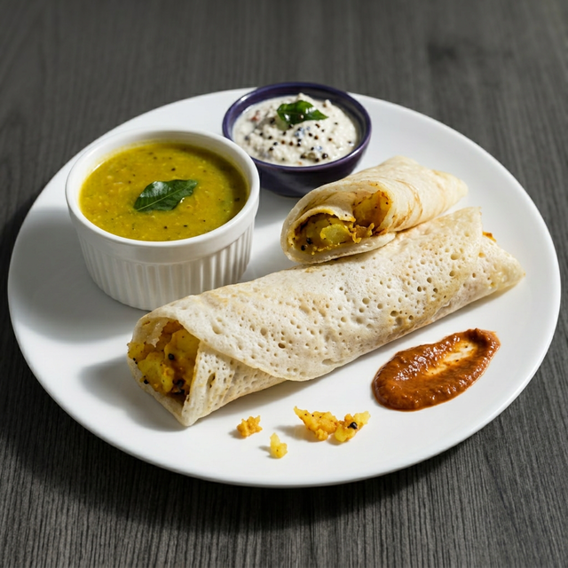 Paneer Bhurji Dosa.