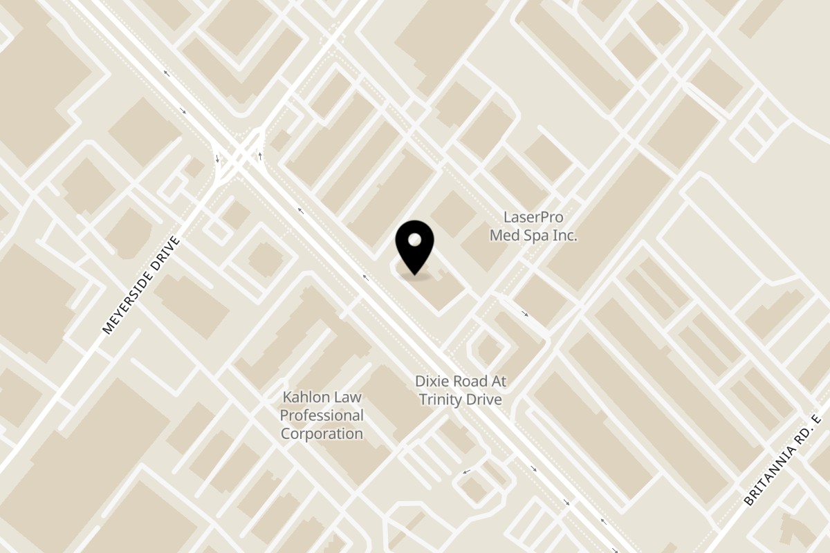 Map showing the location of Sankalp Niagara Falls Mississauga on 1521 Trinity Drive in Mississauga